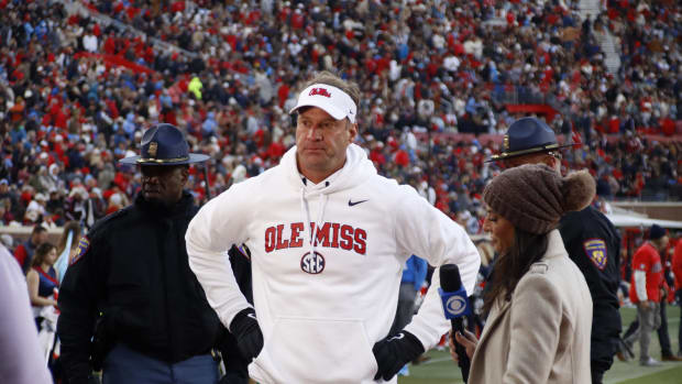 Lane Kiffin Halftime Interview 